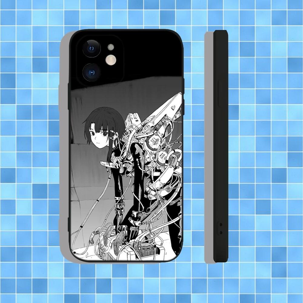 Serial Experiments Lain Чехол для телефона для iPhone 16,15,14,13,12,11,Pro,Max,Plus,X,XS,XR,SE,8,7,Mini, Мягкий силиконовый черный чехол