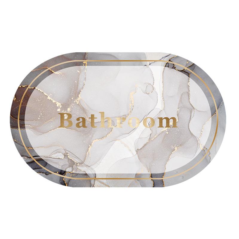 Коврик для впитывания диатомовой грязи, коврик для туалетной двери, мягкий коврик из диатомовой земли, нескользящий коврик для ванной комнаты, коврик для туалета в ванной