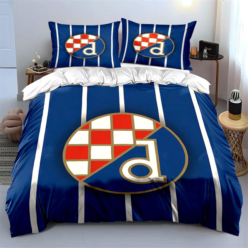 Blue Striped Set with Logo Design Bedding Duvet Cover Set Duvet Cover Pillowcases (1 * Duvet Cover 2 * Pillowcases, without duvet insert)