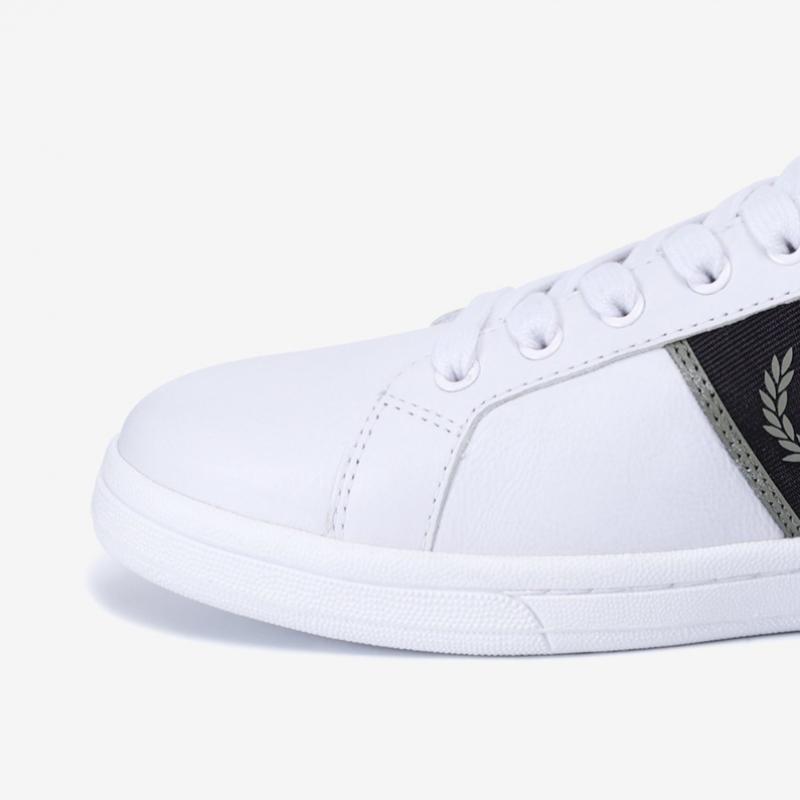 Fred Perry Мужские кроссовки S B721 Кожаные Фирменная тесьма