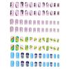 Французские типсы Press On Nails Миндальные короткие накладные ногти для женщин Разные размеры Мягкие гелевые накладные ногти Набор