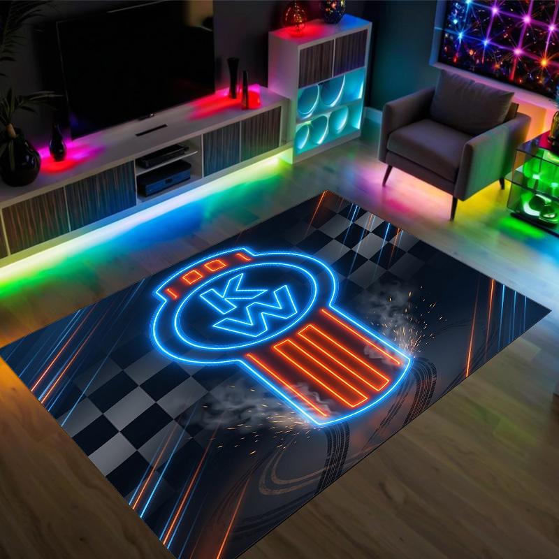Kenworth Design Crystal Velvet Carpet Cozy Non?Slip Printed Rug For Bedroom Living Room Entrance