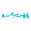Tree Mountain SUV RV Camper Car-Styling Vehicle Reflective Decals Sticker Decor