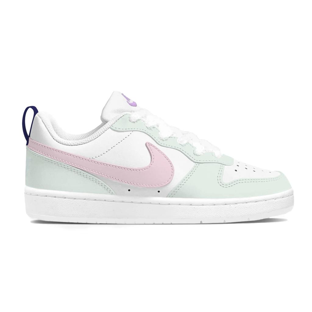 Nike Court Borough All Season Milk Cyan Low top Skateboard Shoes Women's Green Pink FV8120-141(Team1121-)