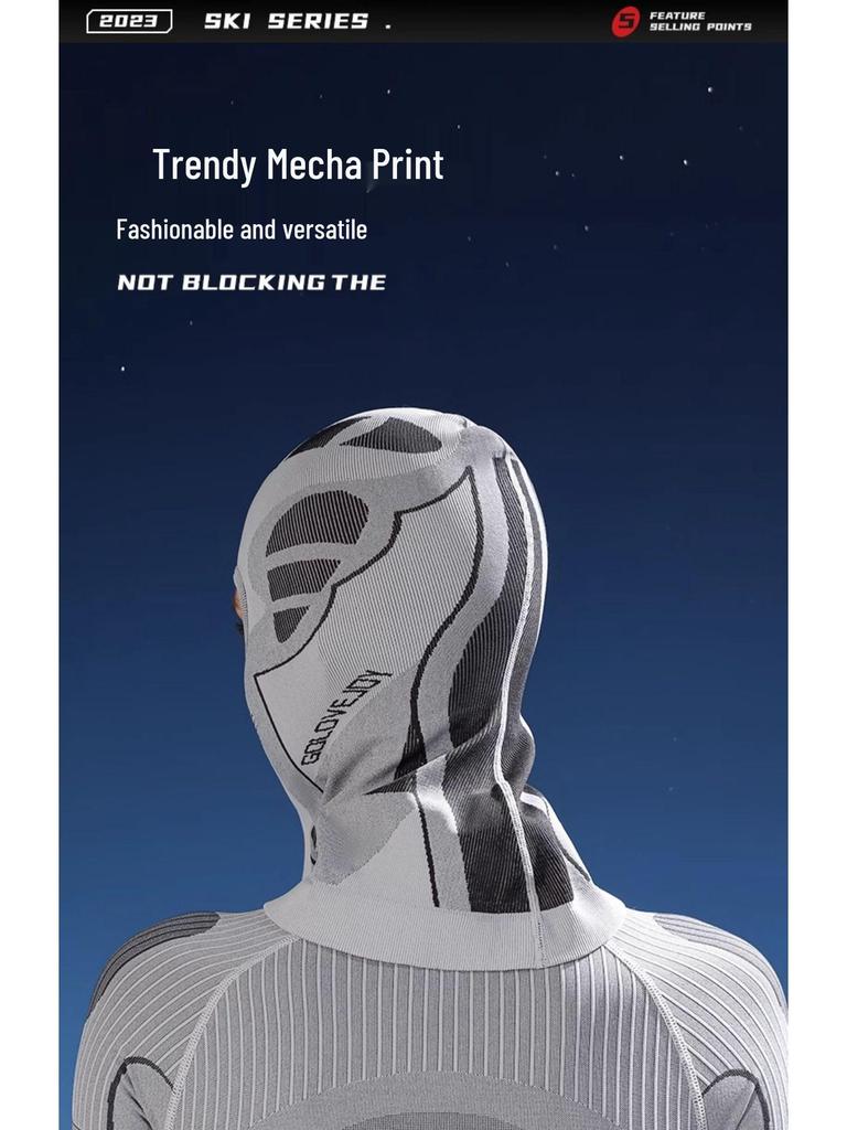 Унисекс зимняя балаклава: Ветрозащитная, теплая маска для лица и гетра для шеи для велоспорта, мотоспорта, катания на лыжах