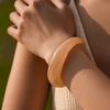 Open Bangle Irregular Bangle Acrylic Retro Hand Ring Exaggerated Bracelet  Fashion Jewelry