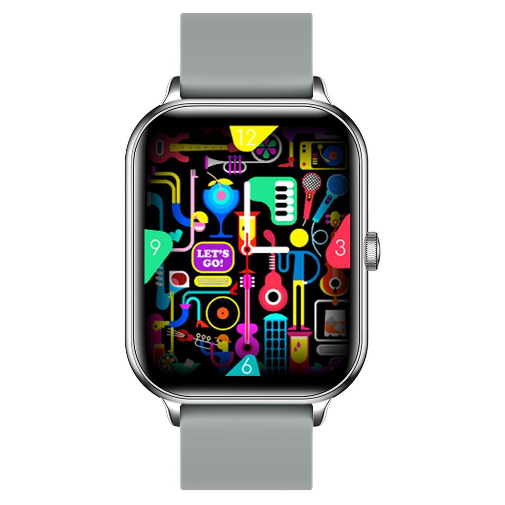 KUMI KU6 Smartwatch 1.91Inch Full Screen For Android Phones, IP68 Waterproof Smart Watches Heart Rate, Blood Oxygen, Fitness