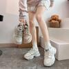 Ins Korean Version Mesh Dad Shoes Women's 2025 Spring New Breathable Female Student Sports Shoes Heightening Casual Shoes G16