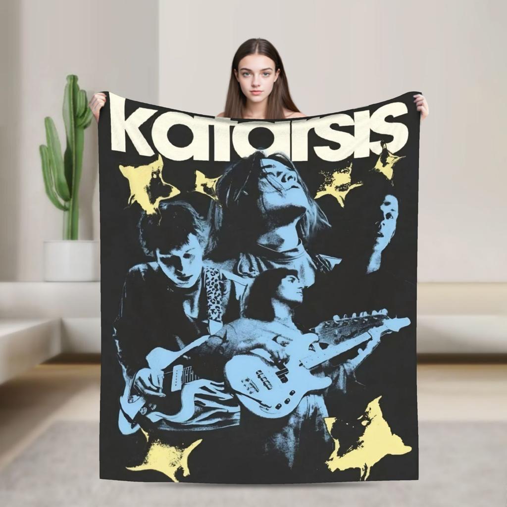 Katarsis Tavo Akys Eurovisions 2025 Warm Soft Blankets Bedding Throws Novelty Couch Chair Flannel Bedspread Sofa Bed Cover