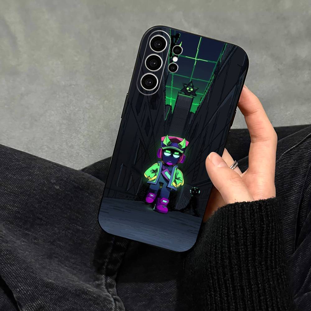 Чехол для телефона Brawl Stars для Samsung S25, S24, S21, S22, S23, S30, Ultra, S20, Plus, Fe, Note, 10, 9, 5G Черный чехол