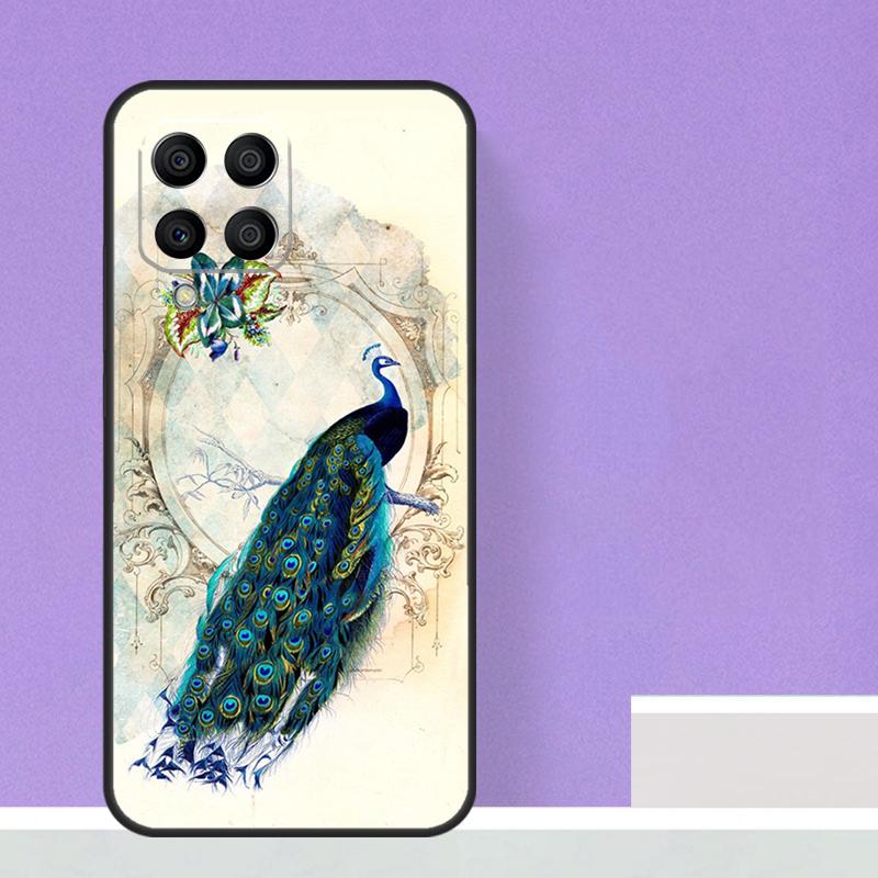 Bird Peacock Feather For Samsung Galaxy M21 M51 M12 M32 M52 M13 M23 M33 M53 M34 M54 M30s M31s M15 M55 M20 Case