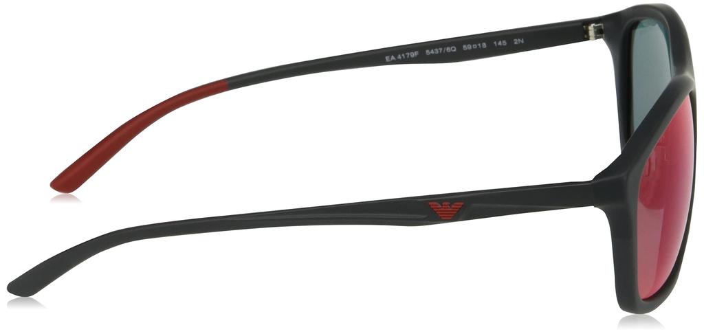 Солнцезащитные очки EA4179F Матовые серые синие красные зеркальные линзы 59 [Emporio Armani] Серые/темные