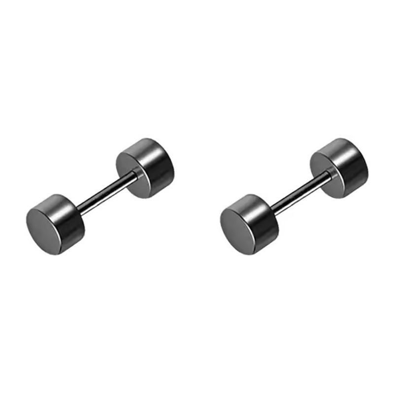 Серьги-гвоздики гипоаллергенные для мужчин и женщин подарок панк хип-хоп рок серьги черные модные украшения