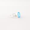 Swiss Blue Topaz Gemstone 925Sterling Silver Jewelry Handmade Ring Birthday Gift RR-66-18