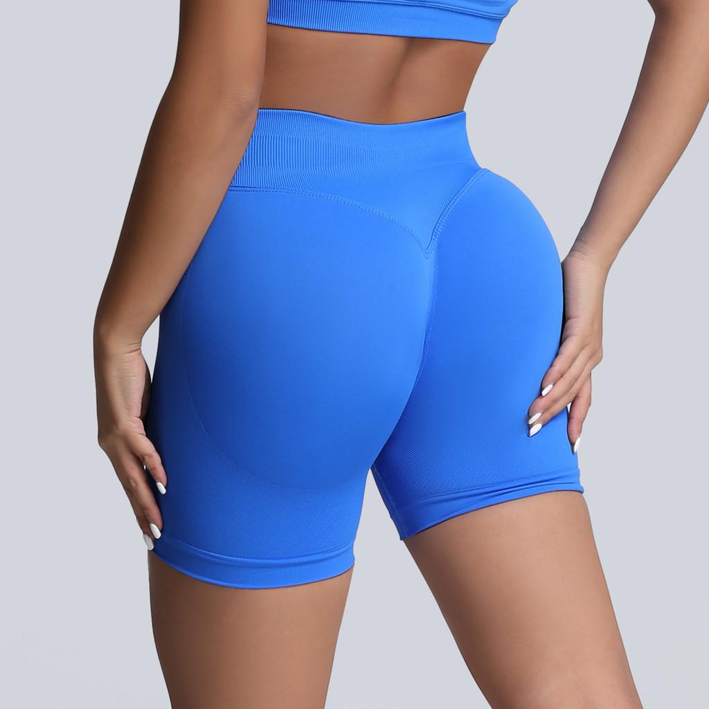 Seamless High Waist Yoga Shorts With Abdominal Compression For Women Fitness And Running