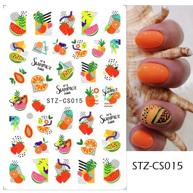 Abstract Line DIY Nail Stickers for Women Girls Nail Art Decorations Rose Gold Spring 3D Sliders for Manicure Nail Polish Decals