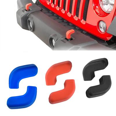 2 упаковки для Jeep Wrangler JK JL Gladiator JT 2007-2023 + чехлы для переднего бампера, фаркопные крюки, защита для фаркопа, автомобильные аксессуары, новинка