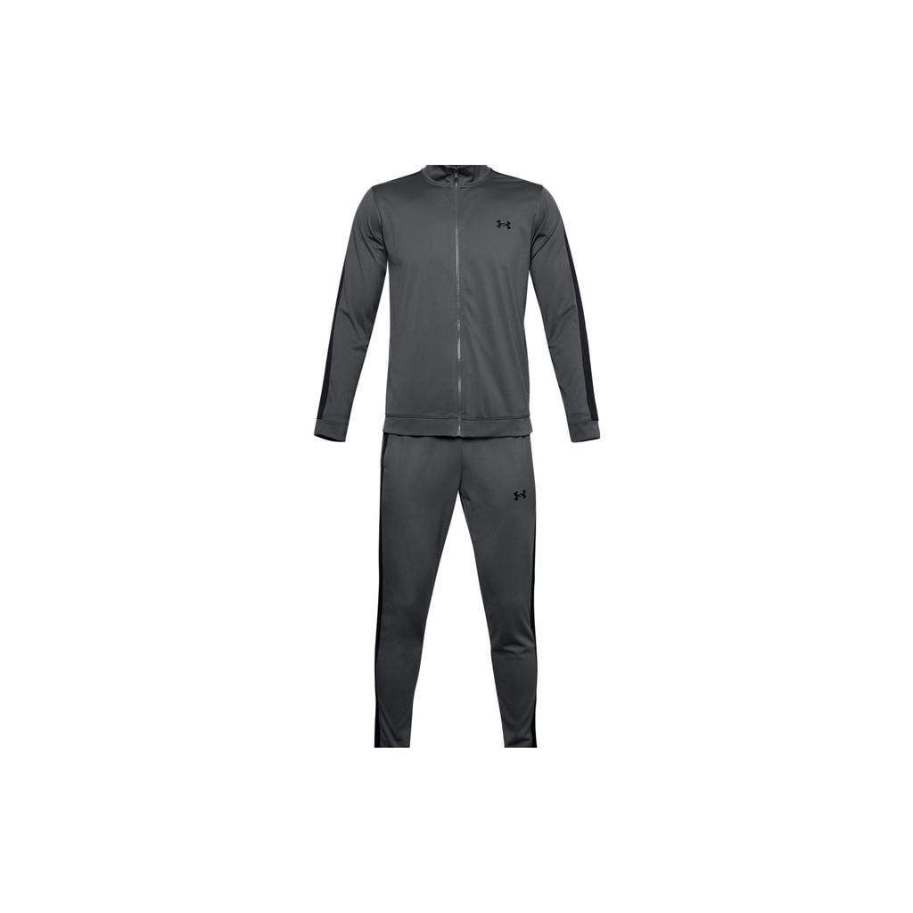 Under Armour Solid Color Zip Jacket Casual Sports Suit Men Jackets Gray 1357139-012