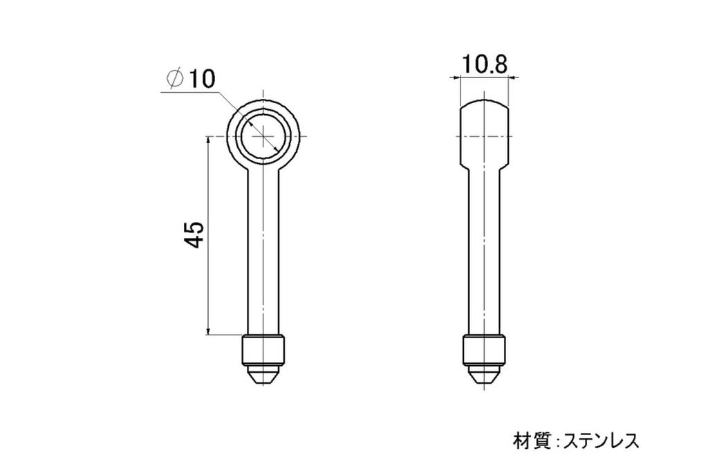 SWAGE LINE SW-BL10 Банджо Нержавеющая сталь Длинный, 0,4 дюйма (10 мм), 2 куска