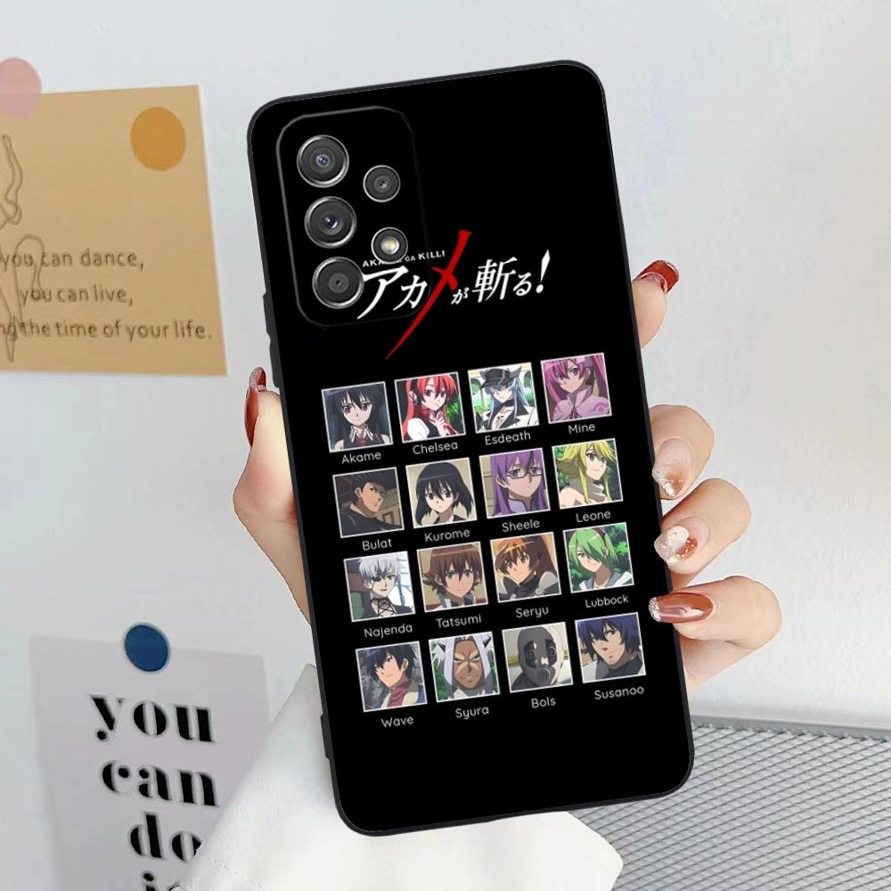Akame ga Kill Милый Чехол для Мобильного Телефона Samsung Galaxy A91 73 71 70 54 53 52 34 24 23 21 S 5G Черный Мягкий Чехол-Оболочка