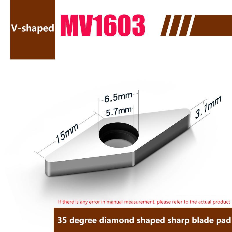 Горячая Распродажа 10 шт. Держатель Инструмента Стержень для Токарного Станка с ЧПУ Лезвие Прокладка Mv1603 Mt1603 Mw0804 Держатель Инструмента ЧПУ