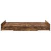 Storage Bed Frame Smoked Oak 120 x 190 cm