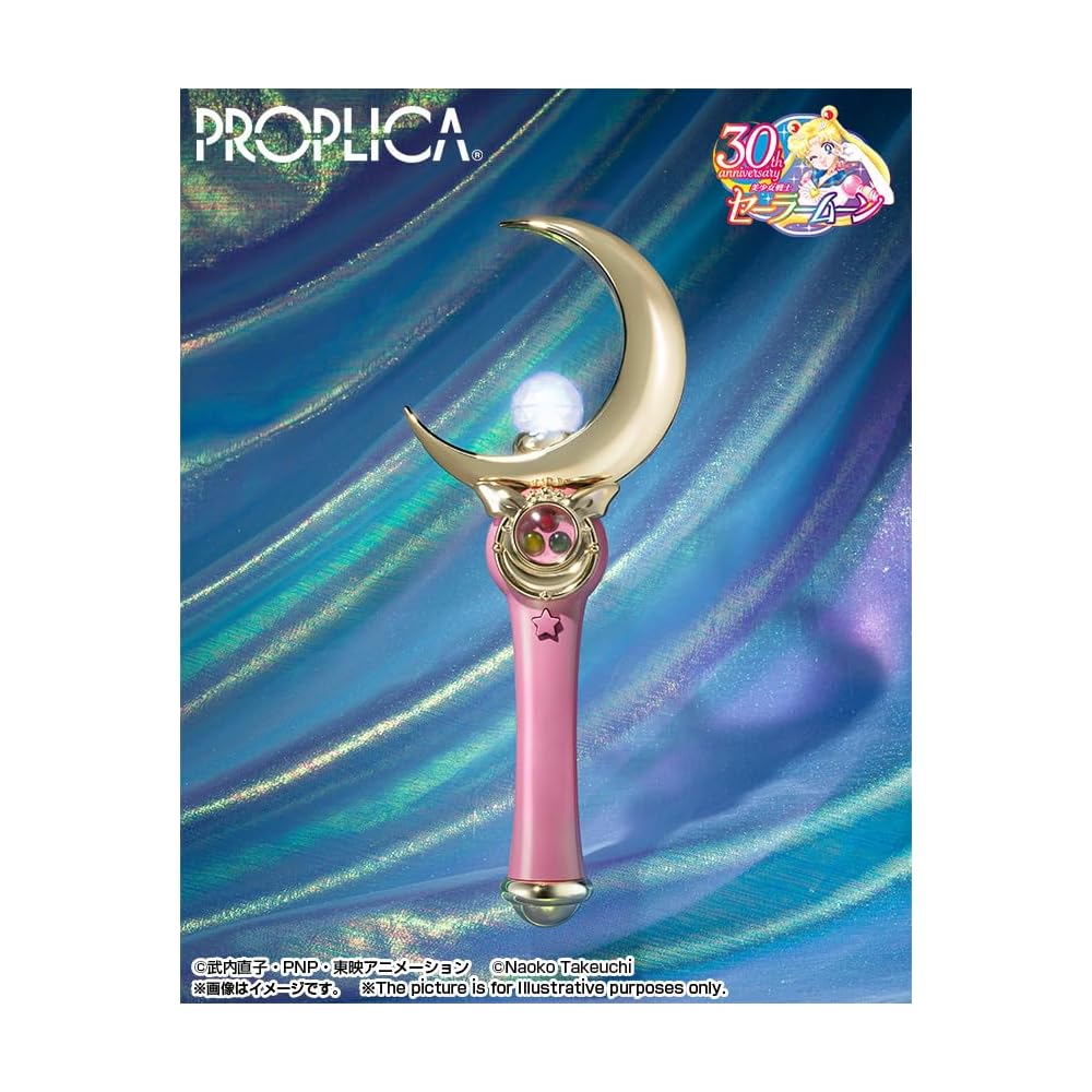 TAMASHII NATIONS PROPLICA Лунный Жезл Сейлор Мун Brilliant Color Edition 260 мм Фигурка из АБС-пластика