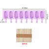 Silicone Ice Cream Mold Popsicle Molds with Lid DIY Homemade Ice Lolly Mold Ice Cream Popsicle Ice Pop Maker Mould