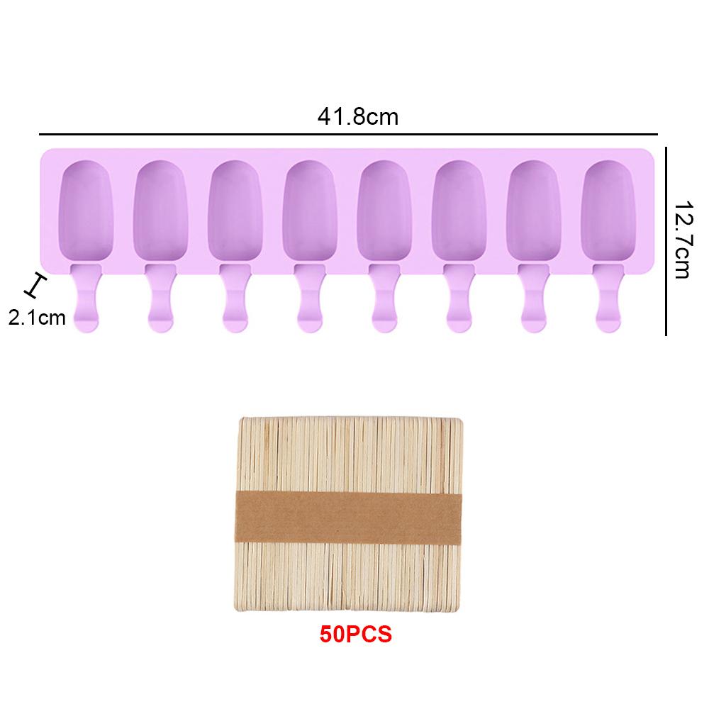 Silicone Ice Cream Mold Popsicle Molds with Lid DIY Homemade Ice Lolly Mold Ice Cream Popsicle Ice Pop Maker Mould