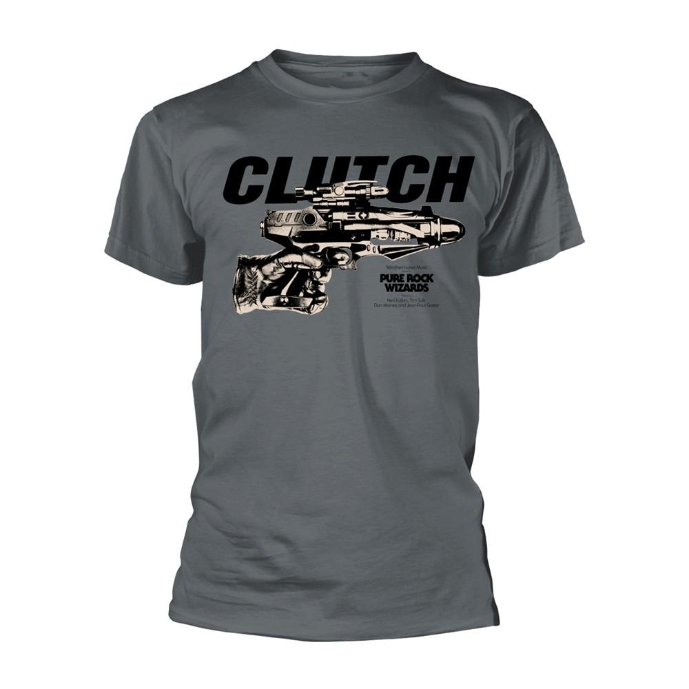 CLUTCH - PURE ROCK WIZARDS (GREY) GREY T-Shirt Small