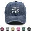 Кепка бейсболка snapback с принтом "GOD holds STARS", папина шляпа неэластичная ретро регулируемый ремешок для отдыха регулируемая шляпа от солнца