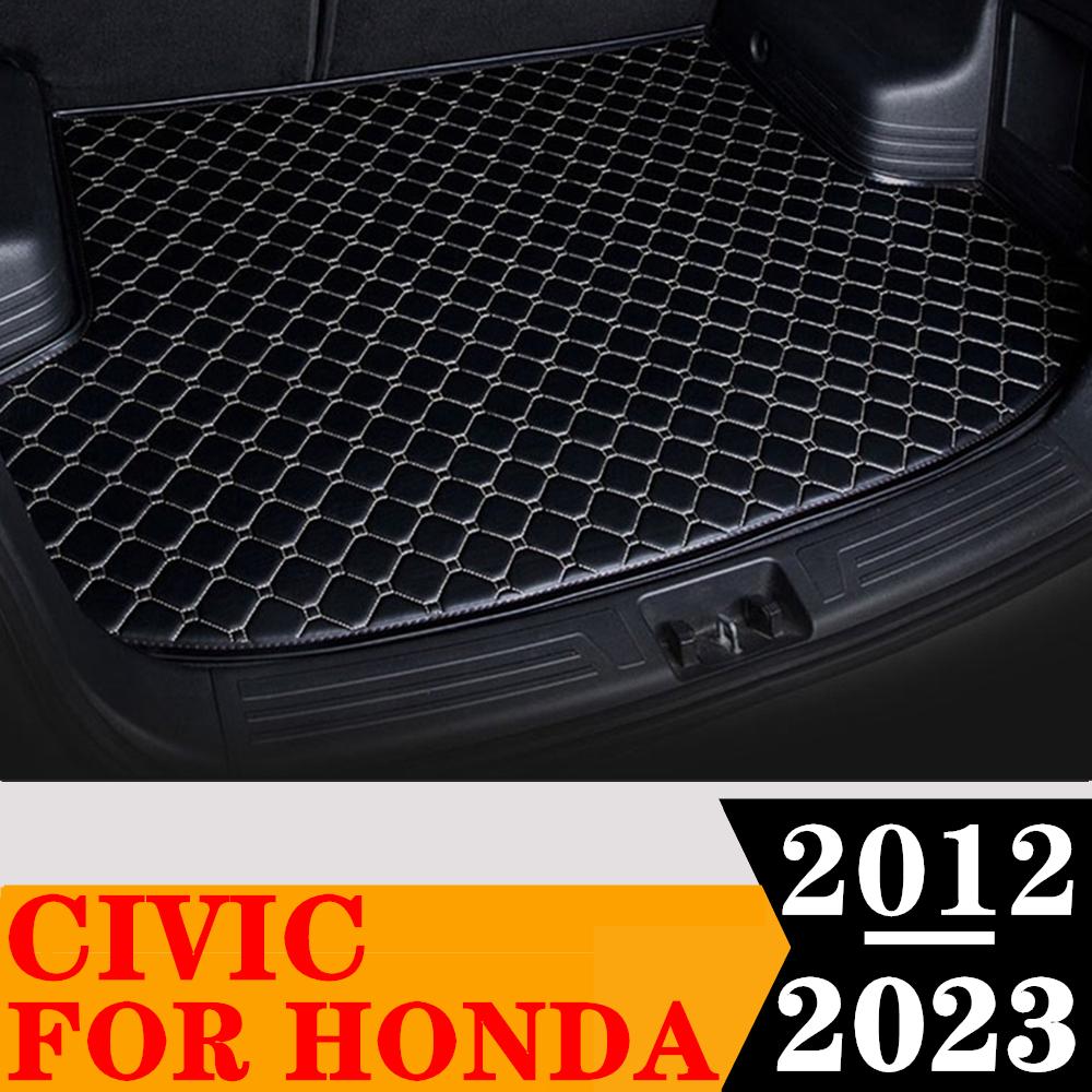 Коврик для багажника автомобиля, водостойкий автомобильный коврик для багажника, плоская боковая крышка багажника, подкладка, подходит для HONDA Civic 2012 2013