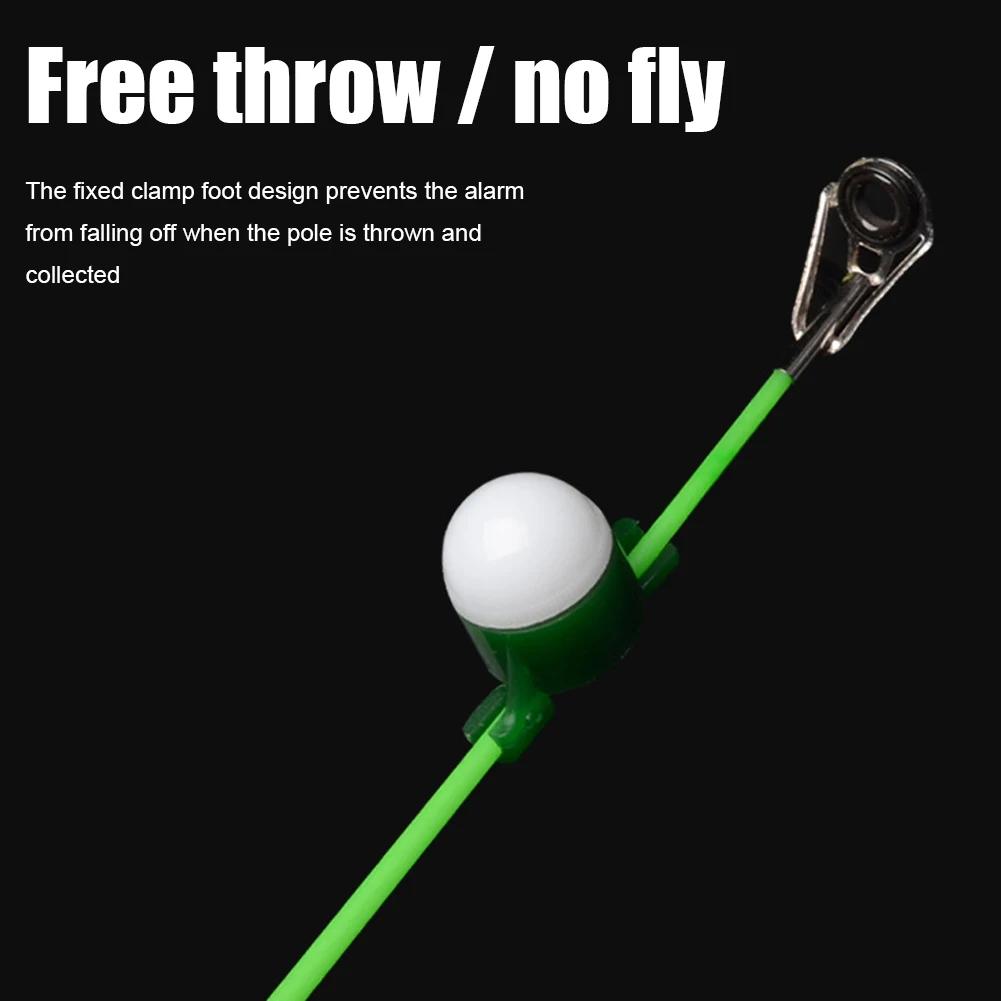 10-1pcs LED Fishing Alarm Rod Tip Sensors Light Carp Night Fishing Bite Alarm Accessories Outdoor Portable Easy Fishing Carrying