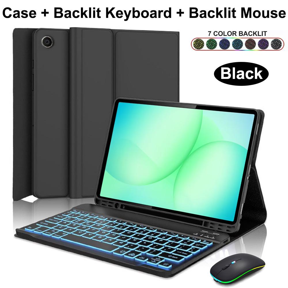 Case for Samsung Galaxy Tab A11 Plus 11 Inch, Detachable Bluetooth Keyboard Cover for Samsung Tab A11+ SM-X230/235/236B/310/315