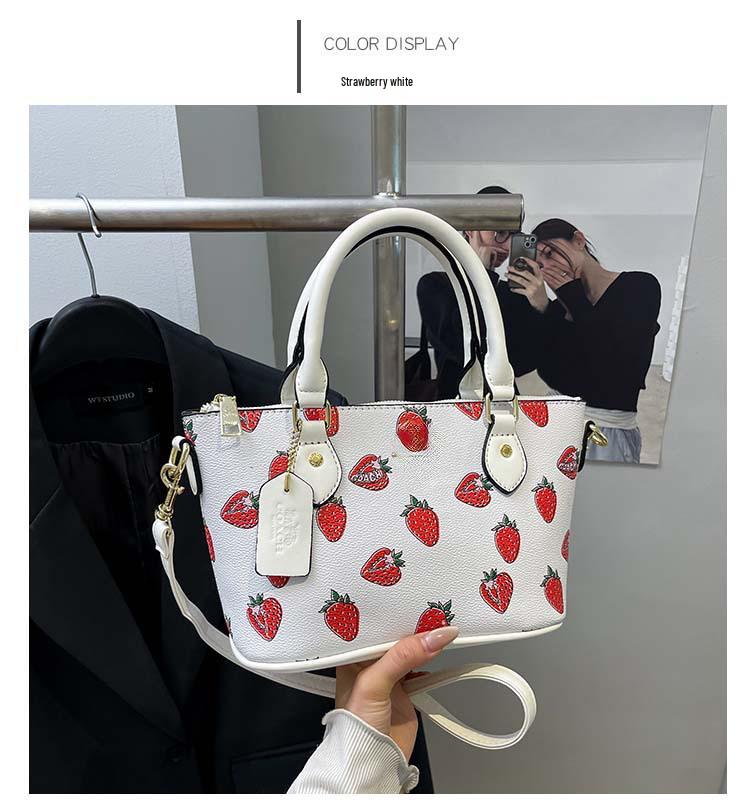 Трендовая женская сумка кроссбоди и тоут на плечо 2025 - Простой принт, текстура ПУ