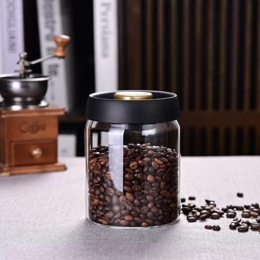 Airtight Lid Coffee Bean Storage Jar Freshness Preservation Jar  for Fresh Storage