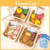 Wooden Boxed Simulation Fruit Bread Sea Food Vegetables Children Toys Set