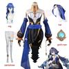 Layla Cosplay Costume Wig Genshin Impact Cosplay  Impact 3rd Layla Dress Outfit Uniform Headwear Gloves Hat Girls Women