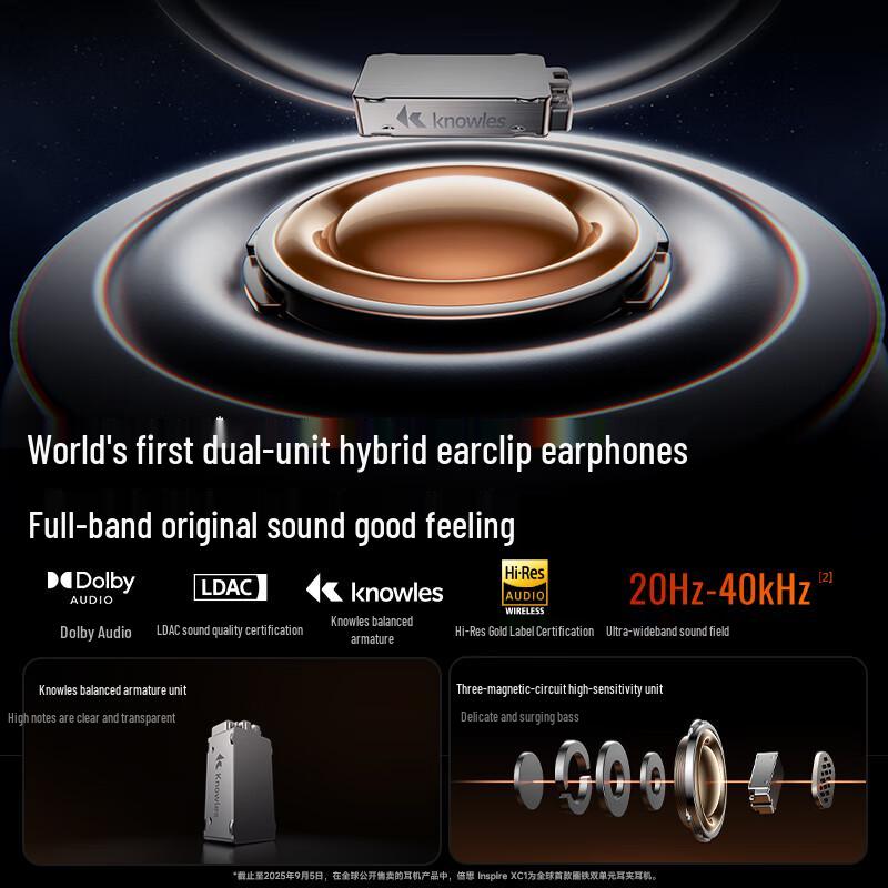 Baseus Inspire XC1 Ear Clip Open-Ear Wireless Bluetooth Sports Headphones