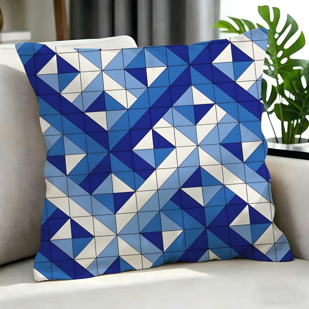 Art LLog Cabin Patterned Cushion Cover Cushion Cover Set Pcs x x x Pillowcase Decorative Sofa Home Decor