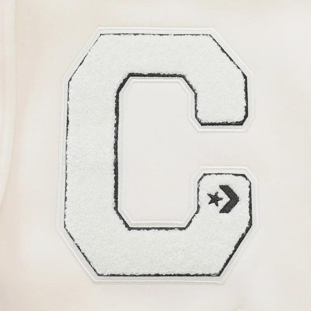 Converse Baseball Jacket Women's Milk White (Unisex) Baseball Jackets 10027242 A02