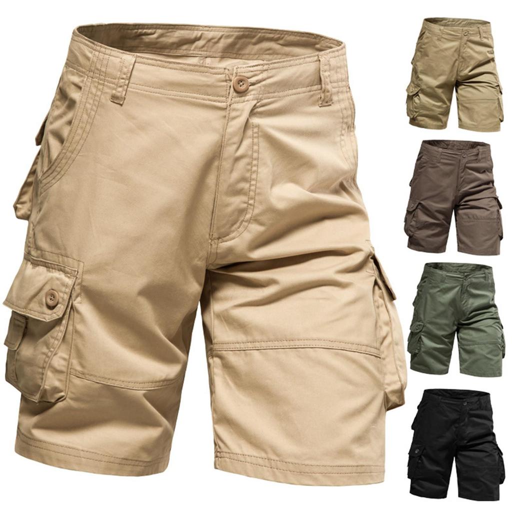 Summer shorts men's overalls military pants large size men's five-point pants casual pants versatile