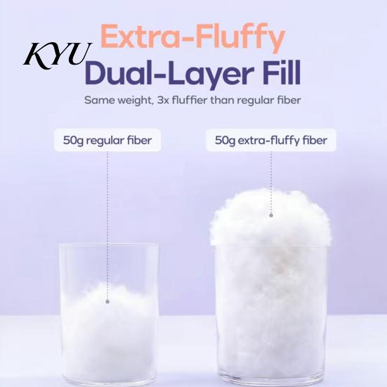 Easy Care Machine Washable Bed Pillows Quilted Pillow, Down Alternative Soft Microfiber Fill, Cooling Premium Fiber Filling for Daily Use Puff