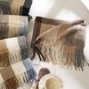 Plaid Scarf Women's Autumn and Winter Atmosphere Imitation Cashmere Fringed Shawl Warm Scarf