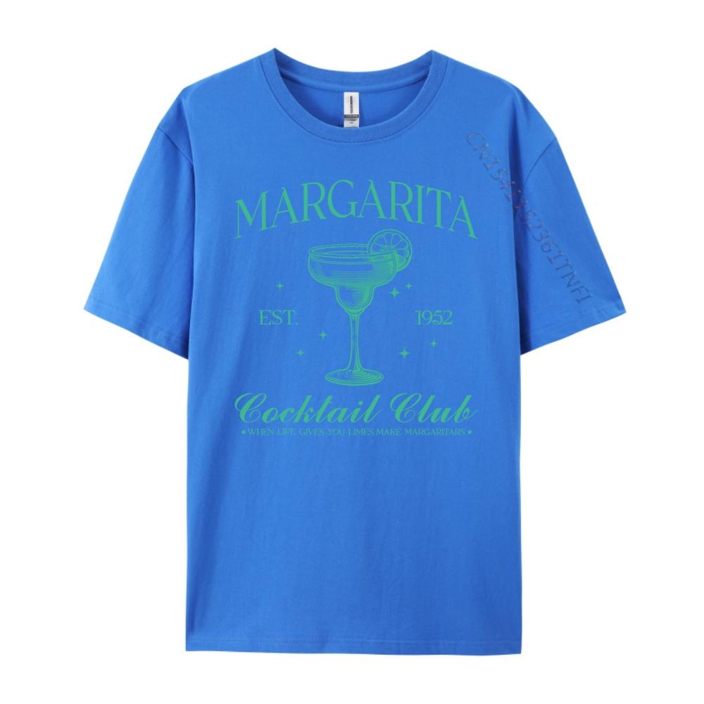 Margarita Cocktail Club Funny Drinking Gift Idea Plain T Shirts Wholesale Unisex Luxury TShirt Normal