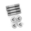 4pcs Car Exhaust System Stud Nuts M8x1.25 42mm1.65in T25 T28