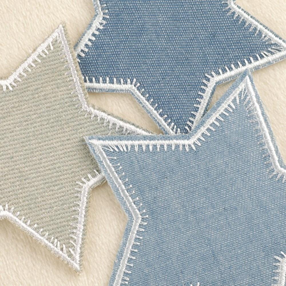 Star Applique Iron-on Patches Fabric Patches Thermoadhesive Denim Patches Elbow Fabric Iron On Design Sewing Patches