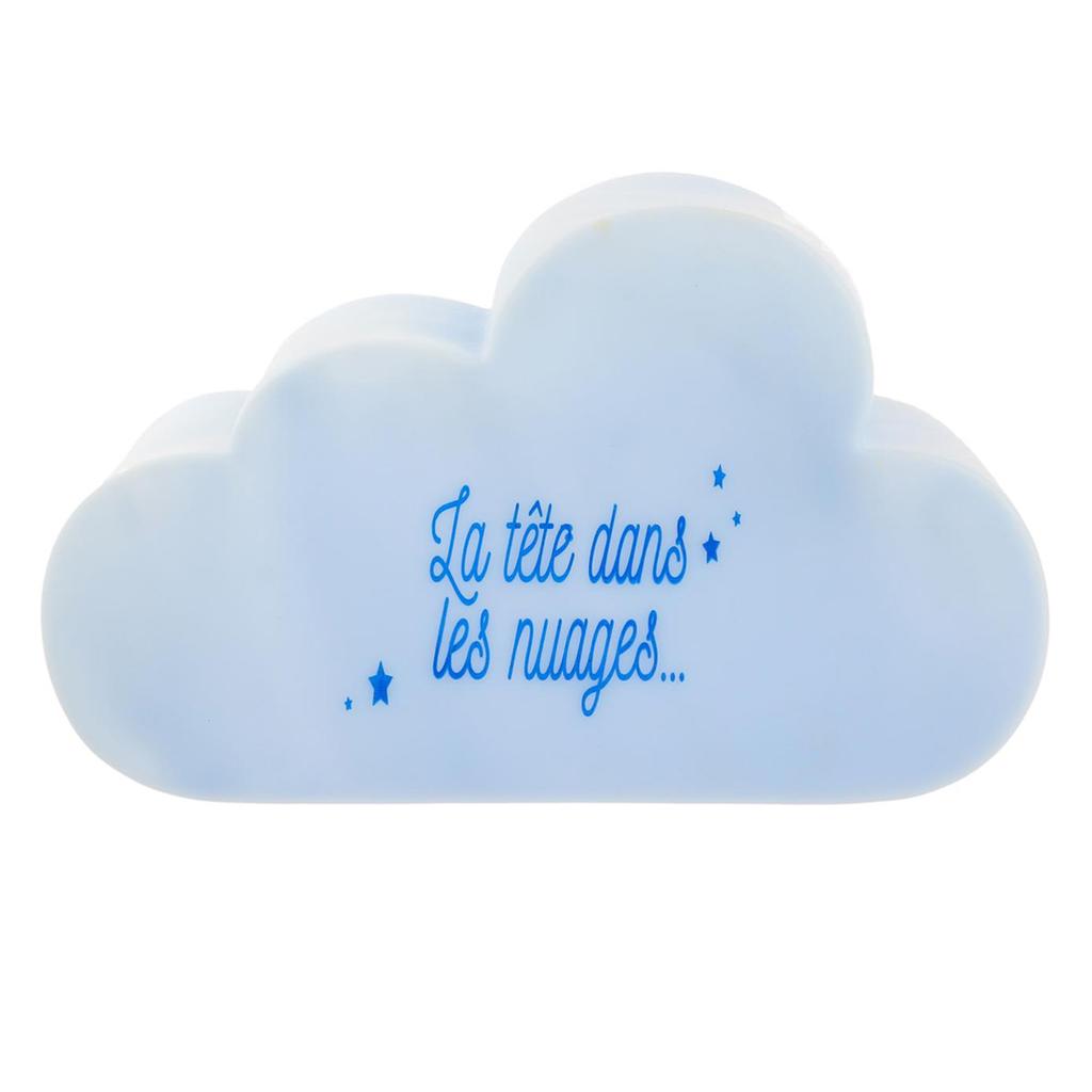 Les Trésors De Lily [Q4434] - Creative Night Light 'Nuage' Blue (head In the Clouds) - 25x15x12 Cm