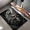 Квадратный ковер с узором «Череп на темной улице», Ковер для гостиной, спальни, дивана, игровой комнаты, Нескользящий коврик, Праздничные подарки на день рождения