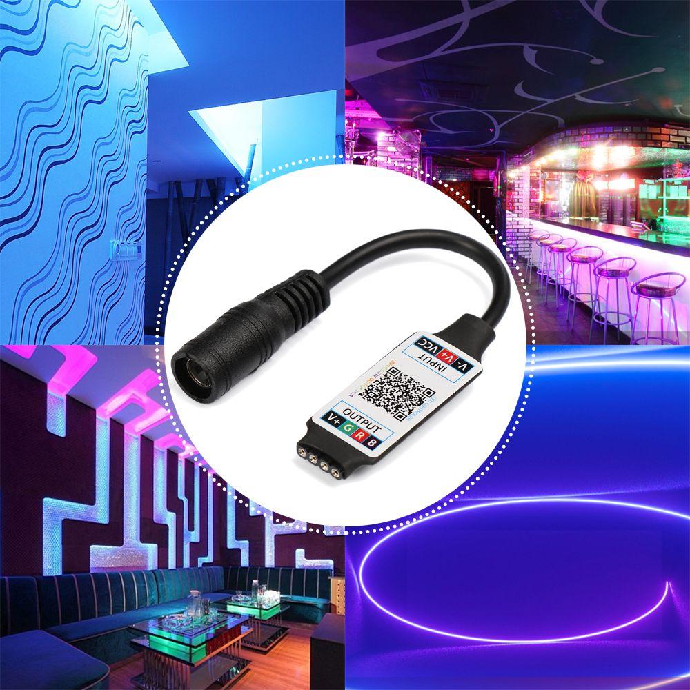 New Smart Wireless Female Plug to 4Pin Connector Adapter LED Light Strip Bluetooth RGB Controller